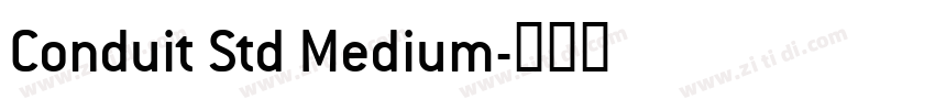 Conduit Std Medium字体转换